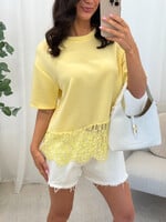 T shirt kant Ella JS2237 geel