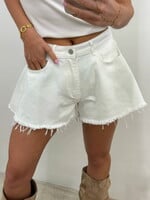 Ruffle short denim DH0067-2 wit