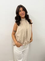 Halter top Leah JS2266 beige