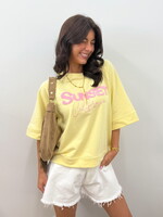 Korte mouwen sweater Faye 08205 yellow