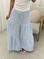 Maxi rok Esther JUP-74 lichtblauw