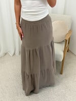 Maxi rok Esther JUP-74 taupe