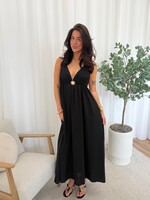Maxi jurk Sun JS2317 zwart  (pre-order 29-05)