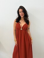 Maxi jurk Sun JS2317 koper