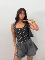 Polka dots body Sophia JS2253 zwart