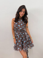 Polka dots jurkje Elsa 4982 bruin