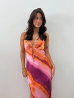 Maxi jurk Blair 15650 roze