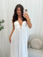 Maxi jurk Sun JS2317 wit