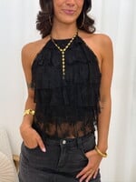 Lace top Presley JS2306 zwart