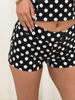 Polka dots short Belle 15952 zwart