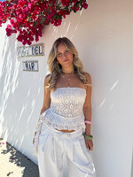 Lace bandeau top Louisa JS2304 creme