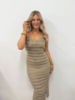 Jurk Gina JS2316 taupe