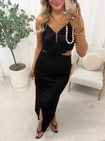 Maxi jurk Elina 285168 zwart