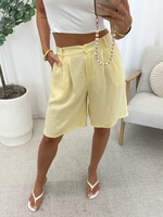 Pantalon short Nina JS2311 geel