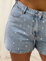 Spijker short studs RD9178 blauw