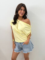 Off schoulder top Elin ES3590 geel