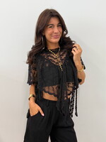 Lace top Estella 6375 zwart