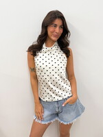 Halter polka dots top Jessy JS2277 wit