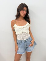 Lace body Cassy 15996 ecru