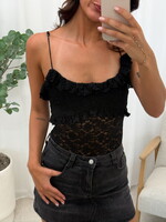 Lace body Cassy 15996 zwart
