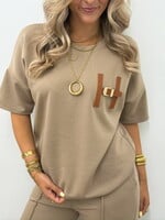 Tweedelig set Roos JS2251 camel