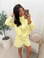 Polka dot set Vivian ES2180 geel