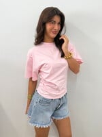 Getailleerd t-shirt Puck H15122 roze