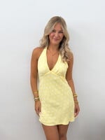 Halter jurk Sidney 16050 geel