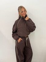 Track jacket Zoey 16082 marron
