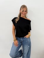 Off shoulder trui Julia 5074 zwart