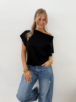 Off shoulder trui Julia 5074 zwart