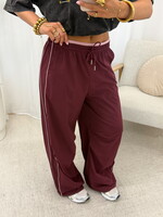 Parachute broek Cleo 63028 burgundy