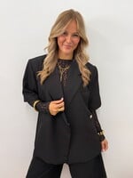Oversized blazer Yasmine W25222 zwart