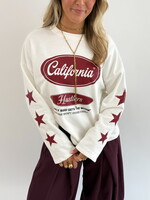 Longsleeve Dana JS2337 wit/burgundy
