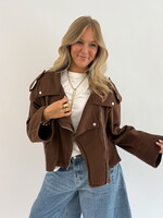 Spijker jas Emily 13977 choco