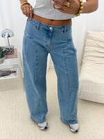 Wide leg jeans RD3702 blauw