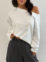 Off shoulder longsleeve Ivy 63044 wit