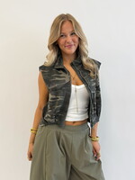 Army zipper gilet Yara 63057