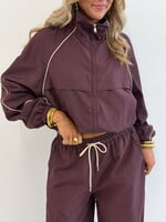 Track jacket Zoey 16082 burgundy