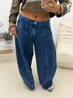 Balloon jeans ZR-9078-26 donkerblauw