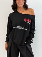 Off schoulder longsleeve Chloé H16168 zwart