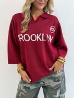 Jersey Brooklyn 63002A burgundy
