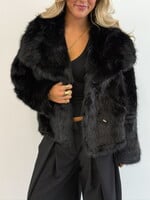 Faux fur jack Eveline LM7191 zwart