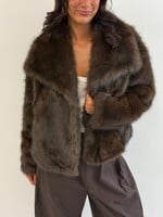 Faux fur jack Eveline LM7191 choco