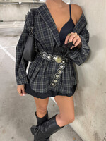 Oversized blouse 61071 navy (pre order 17-9)
