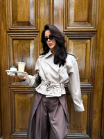 Trenchcoat jas Sophie Q065 beige