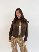 Suede look jack Lotte LM08088 choco