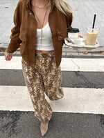 Suede look jack Lotte LM08088 taupe