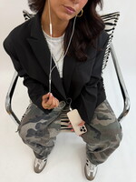 Oversized blazer Celeste PS9675 zwart