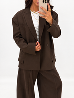 Oversized blazer Celeste PS9675 choco